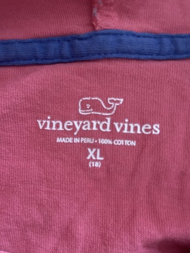 Vineyard Vines Long Sleeve Pocket Hooded Tee Shirt Youth XL (18) - Picture 5 of 5