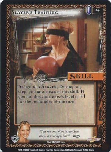 BUFFY THE VAMPIRE SLAYER COLLECTIBLE CARD GAME - CLASS OF '99 (SCORE - 2002) - Picture 25 of 171