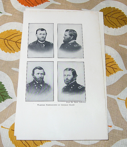 1928 Lot 5 Drucke Stiche General Ulysses S. Grant & Familie & Haus - Bild 3 von 7