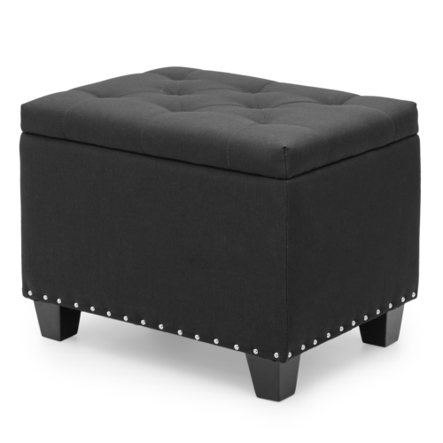 Asiento de mesa de café otomano banco con mechones elevador de pies puffe otomano de almacenamiento - Imagen 12 de 35