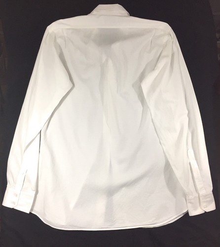 Studio Mens Shirt Long-Sleeve Button Down White Ch-48 x L-33.5 x N-17.5 Custom - Photo 7/12