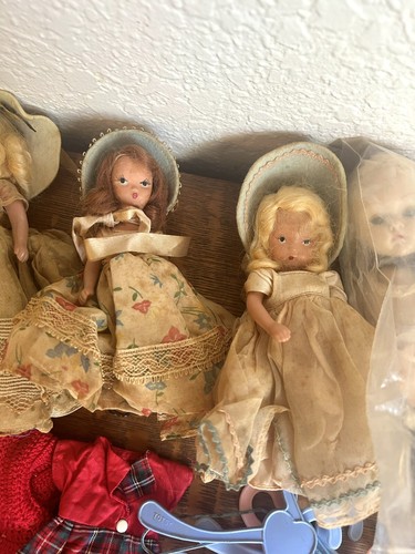 VINTAGE LOT OF DOLLS AND ACCESSORIES NANCY ANN STORYBOOK DOLL CLOTHING AND BED - Picture 12 of 24