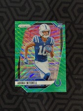 2024 Panini Prizm - Rookies Adonai Mitchell #303 Green Wave Prizm (RC)