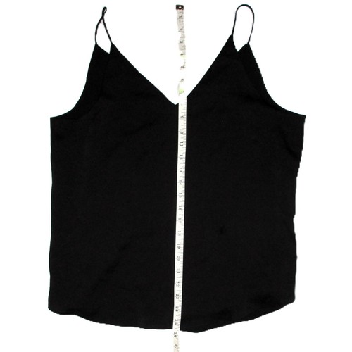 Express Womens Size Large Black V Neck Camisole Cami Top Spaghetti Strap, flawed - Picture 7 of 15