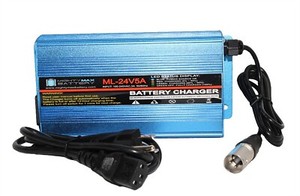 Mighty-Max-24-Volt-5-Amp-Three-Stage-XLR-Scooter-Charger-for-Heartway-Aviator-S8
