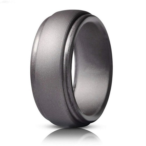 Silicone Wedding Ring Band Rubber Men Women Flexible Clothes Fashion A914 - Picture 11 of 18
