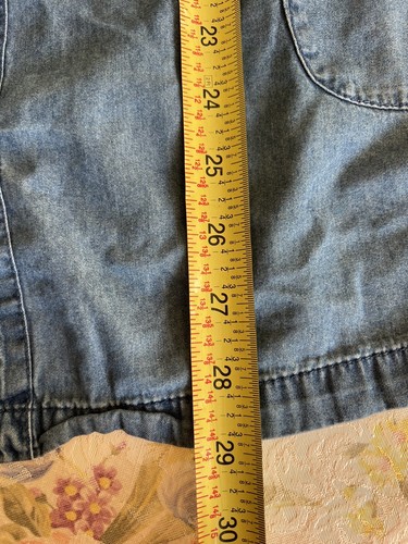 GapKids Girls Denim Dress Sz XL Roll Tab Sleeves Front Button up 100% Cotton - Picture 17 of 17