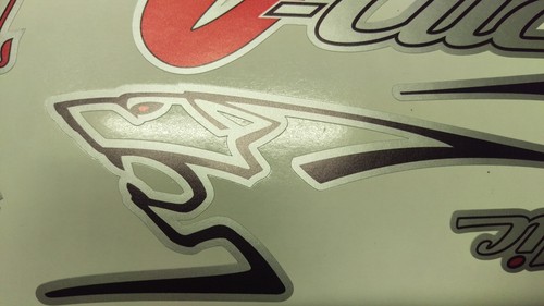 Peugeot V-Clic Vclic VClick Decals/Stickers Pug Scooter Red/black/silver - Picture 4 of 10