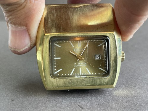Vintage Rare EDIZON BACK LIGHT Watch Size GOLD PLATED Automatic R15 - Picture 11 of 12