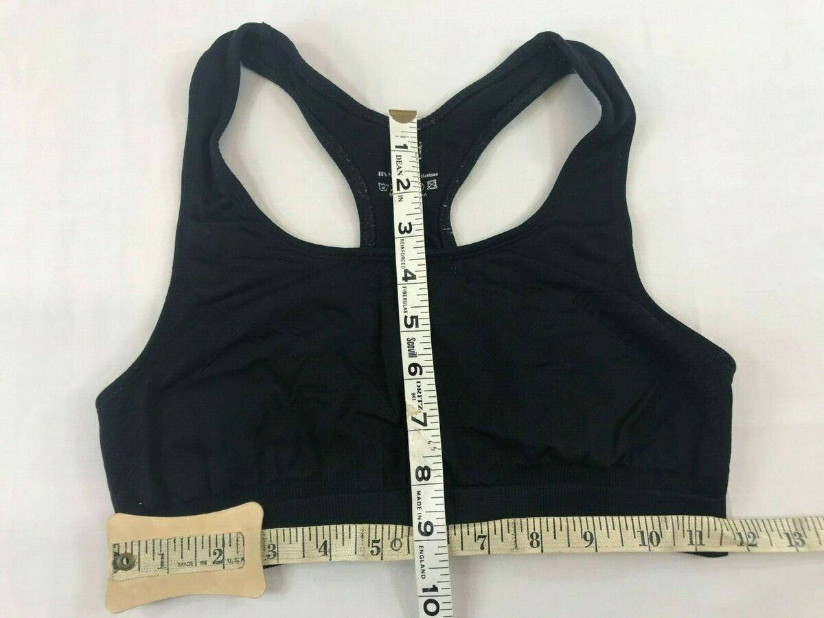 Profit Seamless Women's Size Small Solid Black Wire Free Racer