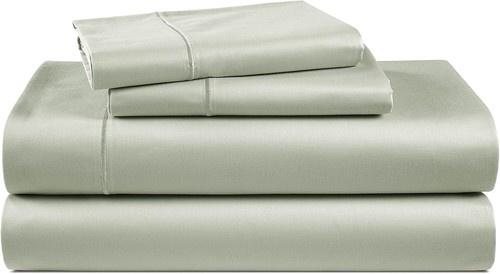Silky 4-Piece California King Bedding Set - 100% Egyptian Cotton - Deep Pocket - Picture 3 of 11