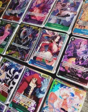One Piece tcg Card Game 100 Cards Collection Mixed Lot w/ 10 FOILS Included