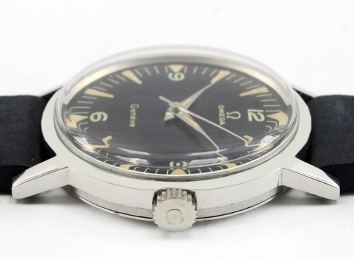 Vintage Omega Geneve Winding Black Dial 34mm Steel Watch 135.070 C.1970 - Picture 14 of 20