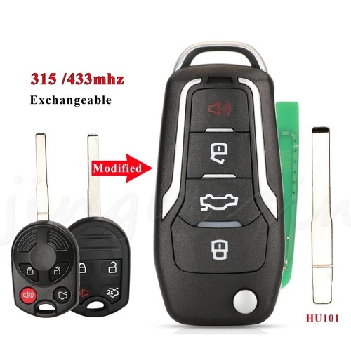 315/433MHz 4D63 Modified Remote Key For Ford Escape Focus C-Max Transit - Picture 7 of 10