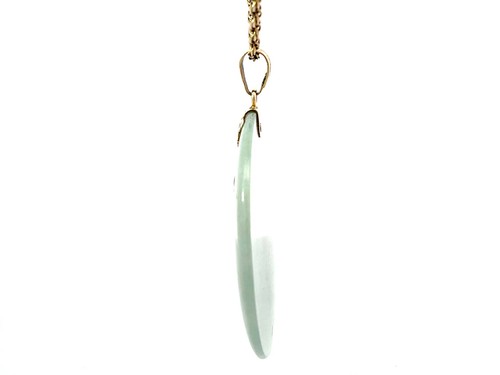 Mings Hawaii runder Jade Phönix Anhänger 14k Gelbgold - Bild 6 von 7