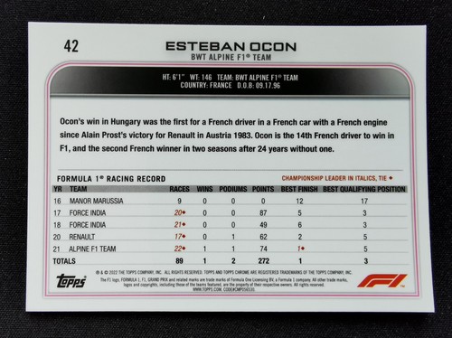 2022 Topps Chrome Sapphire Formula 1 F1 #1-200 Complete Your Base Set - Picture 35 of 149