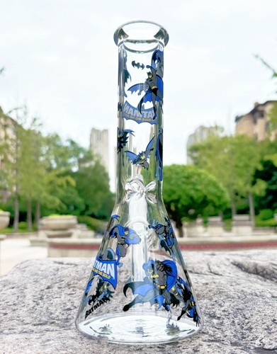 10" Anime Aufkleber Glas Bong Perc Rauchen Wasserpfeife Pyrex Shisha Halloween - Bild 2 von 6
