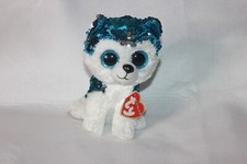 TY Flippables Slush the Siberian Husky 6" NWT