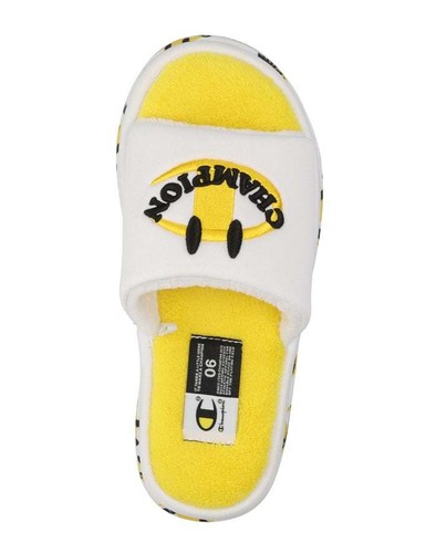 Champion Women's Plush Smile Slides White/Journey Yellow CP102032W - Bild 5 von 14