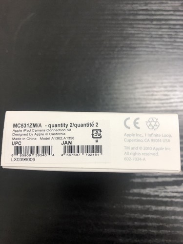 Apple iPad Camera Connection Kit MC531ZM/A - Picture 4 of 4