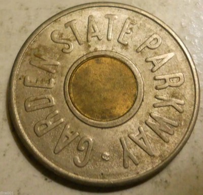 NJ570E New Jersey Garden State Parkway car transit token