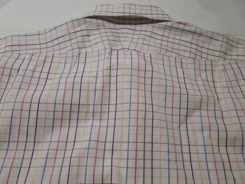 DUCHAMP London checks over cream French Cuff dress shirt size 16.5 42 Mint! A56 - Picture 9 of 9