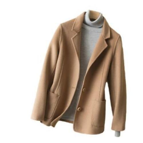 Women's Lapel Single Breasted Jacket Blazer Long Sleeve Warm Slim Fit Coats New - Bild 12 von 19