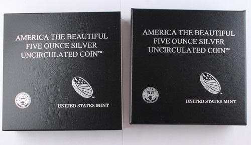 2010 P Hot Springs America the Beautiful 5 oz Silver Coin NP1 Collector Version - Picture 3 of 4