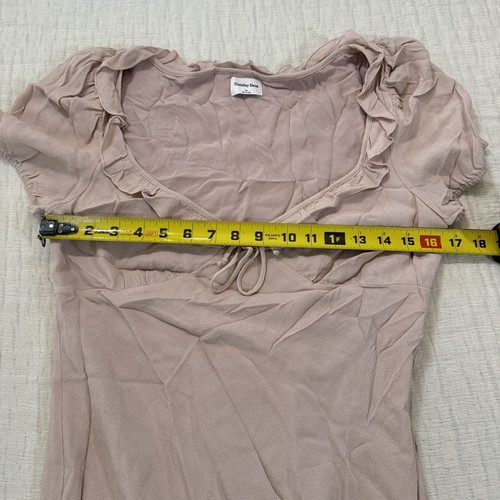 Sunday Best Aritzia Letti Dress Light Pink Scoopneck Size Medium - Picture 6 of 11