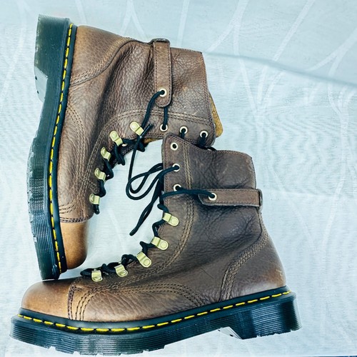 Dr. Martens Coraline braune Lederstiefeletten Damengröße 9 - Bild 7 von 9