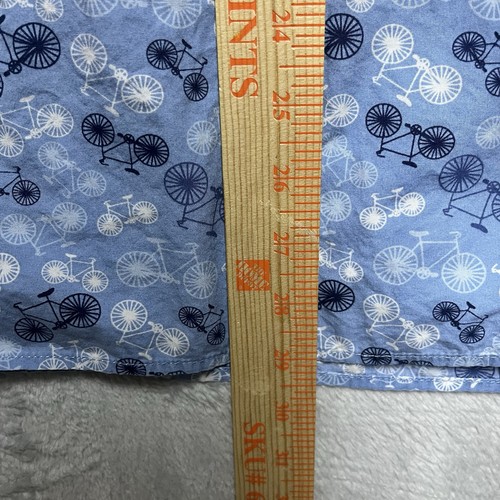 Duluth Shirt Mens 3XL Relaxed Fit Blue Bicycle All Over Print Untucked Cotton - Picture 7 of 7