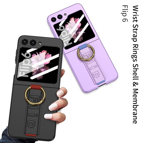 Für Samsung Galaxy Z Flip 7 6 5 4 3 Handschlaufe Ring Hülle mit integriertem Glas Flim - Bild 8 von 17