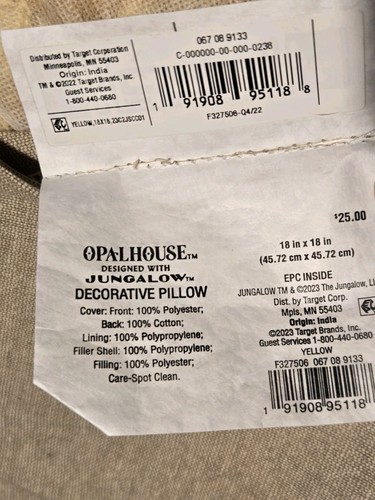 OpalHouse Jungalow pillow covers Lot orange green tassels rectangle BOHO zipper - Picture 6 of 24