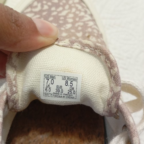 Vans Sneakers Size 8.5 Womens Sz 7 Mens Animal Print Canvas Lace-Up Casual - Picture 9 of 10