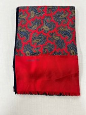 Christian Dior wool and silk paisley scarf