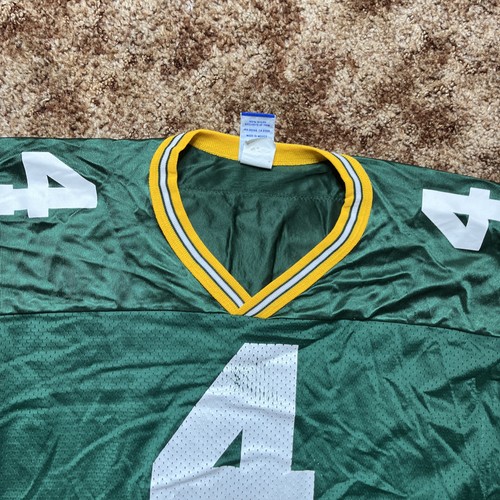 Vintage Champion Favre #4 Green Bay Packers NFL Football Jersey Mesh Size 44 - Picture 5 of 8