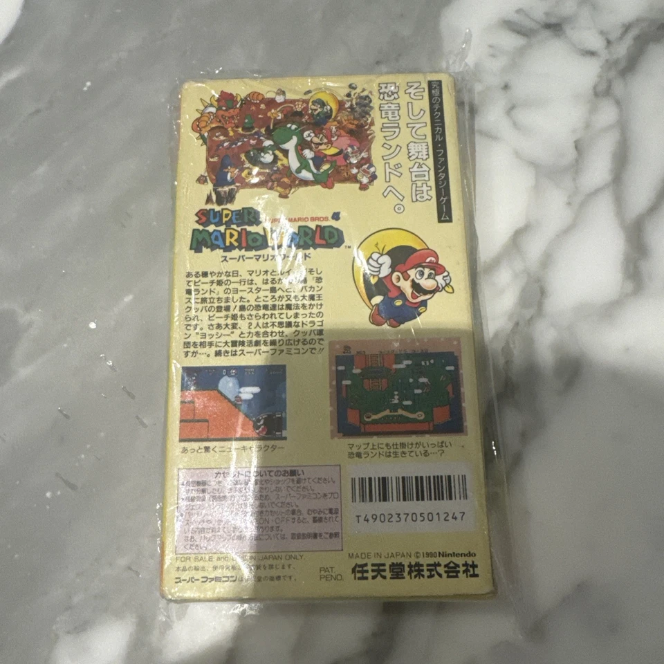 Super Nintendo Famicom Super Mario World Super Mario 4 New Sealed 1990 - Image 2 of 2