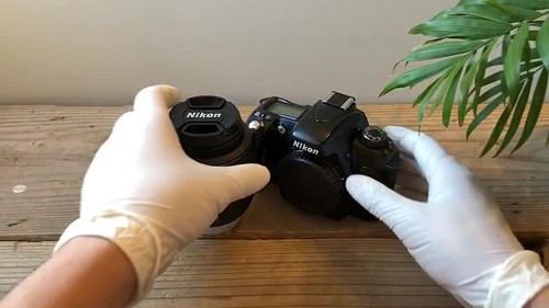 ▶[MINT+] Nikon u2 black Film Camera + DX AF-S 18-55mm f3.5-5.6 G Lens From JAPAN - Video 1 of 1