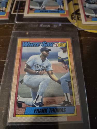 Frank Thomas ROOKIE CARD #1 Draft Pick RC Baseball 1990 Chicago White Sox Lot - Bild 2 von 4