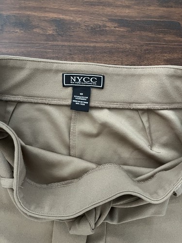 Damen Übergröße Stretch Anzughose bequem weites Bein mit Gürtel. Größe 10 - Bild 3 von 3