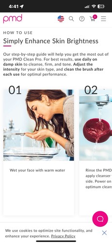 pmd clean pro Smart Facial Cleansing Device W/Activewarmth Heat Therapy Massager - Bild 10 von 24