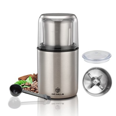 DR MILLS DM-7452 Electric Coffee Grinder,Spice Grinder and Silver 