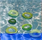 First In Line To Lazy River Contemporary Original Acrylic 12x12 Painting Signed — photo 1