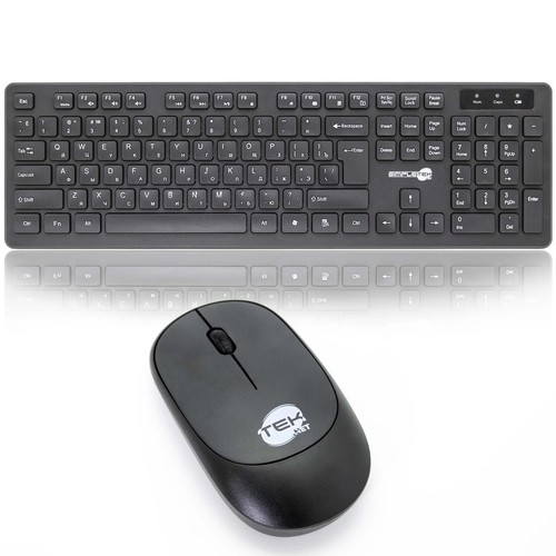 Set Maus E Tastatur Drahtlos Layout Russisch Schwarz Set M&K Russisch - Bild 5 von 6
