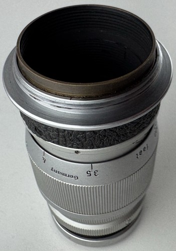 Leica Elmar f=9cm 1:4/90mm M39 Screw Lens Bubble Case Leitz Rangefinder Cap LTM - Picture 3 of 24
