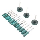  18pcs zylinderförmiges Schleifgummirad Polier18pcs Schleifgummirad Polierrad