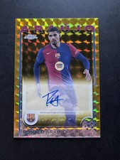 2024-25 Topps Chrome UEFA RONALD ARAUJO /50 Auto Gold Geometric Ref #CA-AU