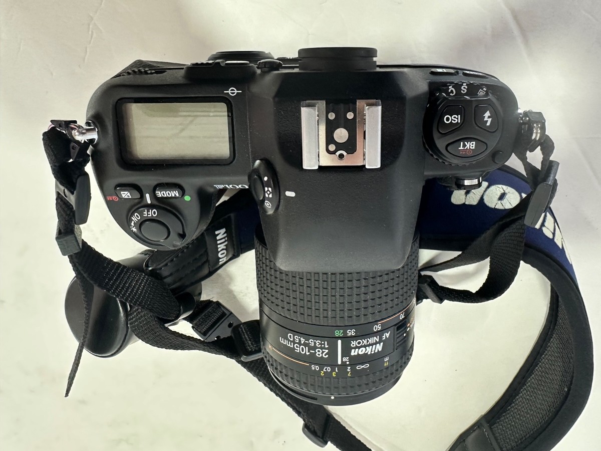 Nikon F100 Autofocus 35mm Film SLR Camera w/ AF Nikkor 28-105 Lens
