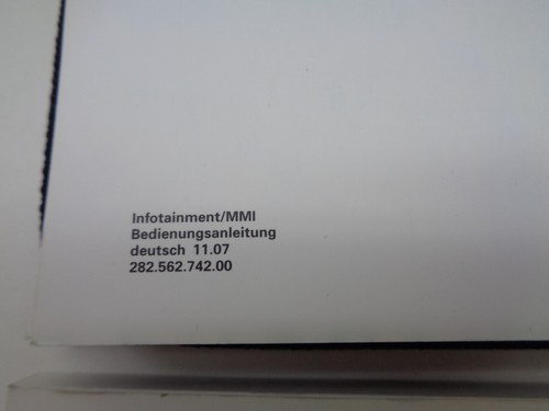 Audi RS6 4F Document Kit Operating Instructions Manual Log Book 12.07 Avant - Picture 7 of 7