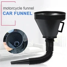 Flexible Large Funnel Oil Water Gas Fuel Spout Funnel for Car Motorcycle Boat 